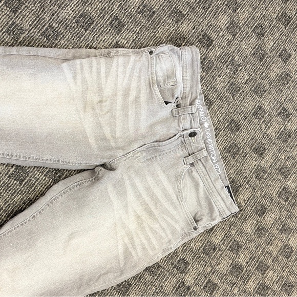 Buffalo David Bitton Light Gray Slim Straight Jeans 32/30 - Picture 10 of 13